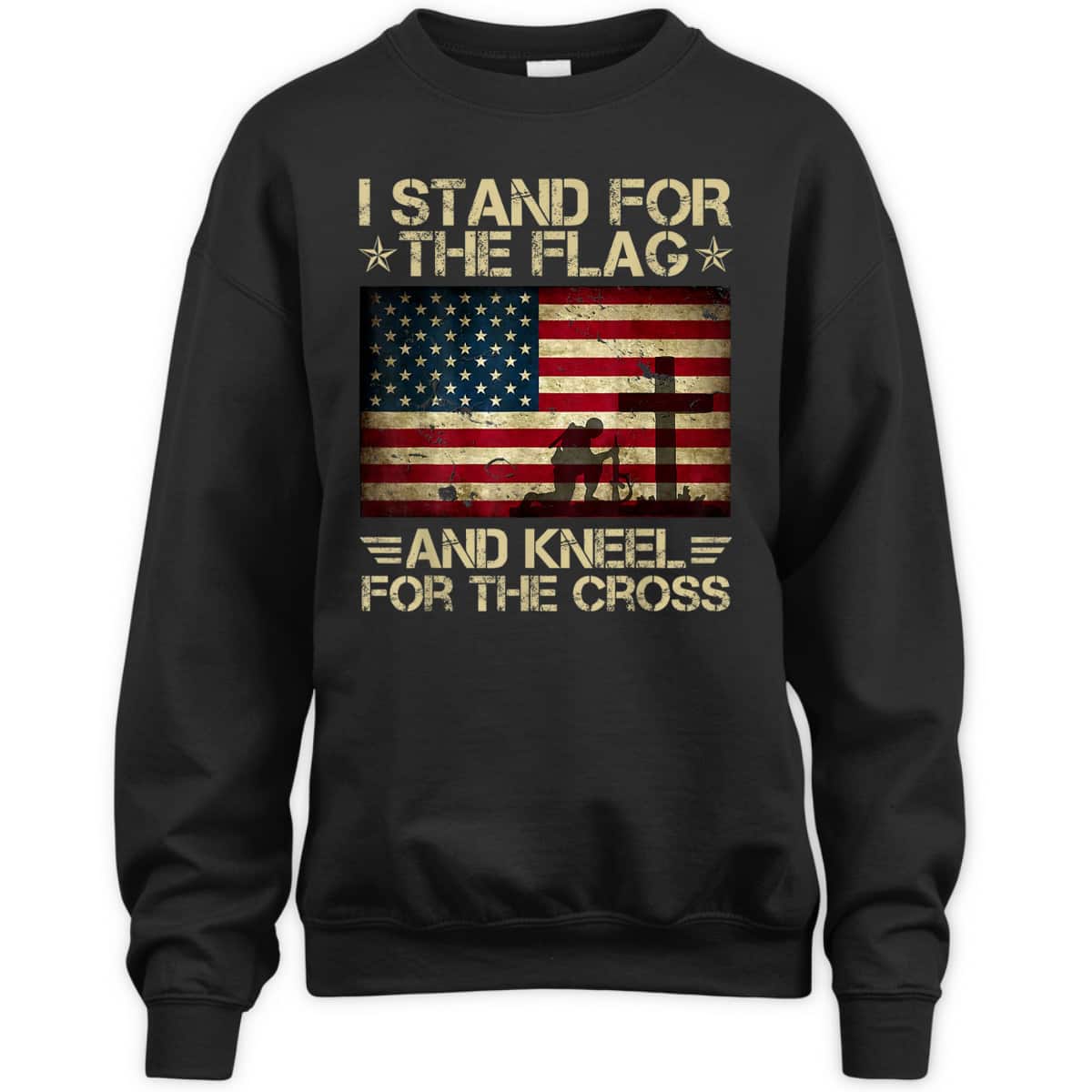 I Stand For The Flag Kneel For The Cross Memorial Day T-Shirt Veterans Day Gift I Stand For The Flag Kneel For The Cross Memorial Day T-Shirt Veterans Day Gift