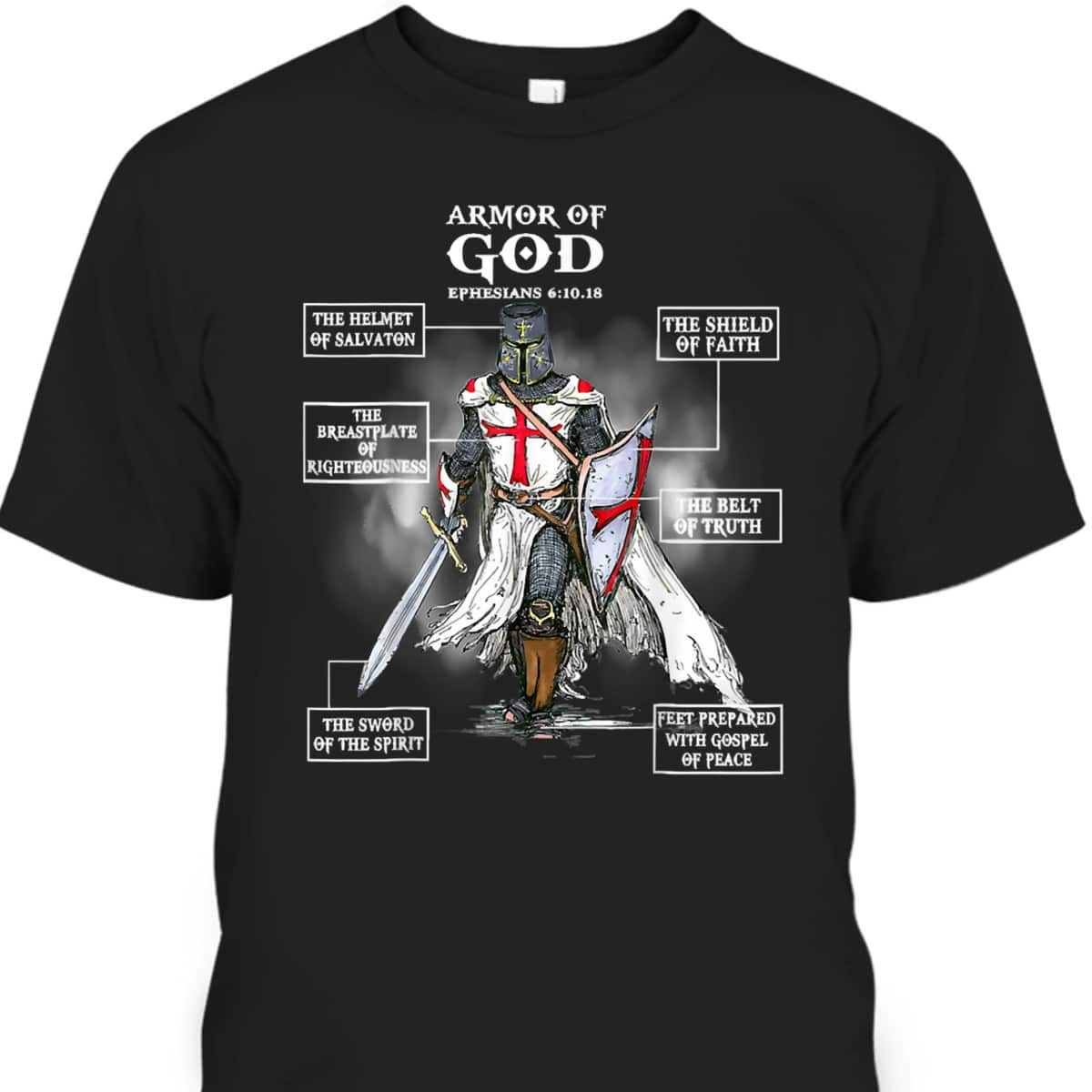 Armor Of God T-Shirt Bible Verse Ephesians 611 Christian Gift