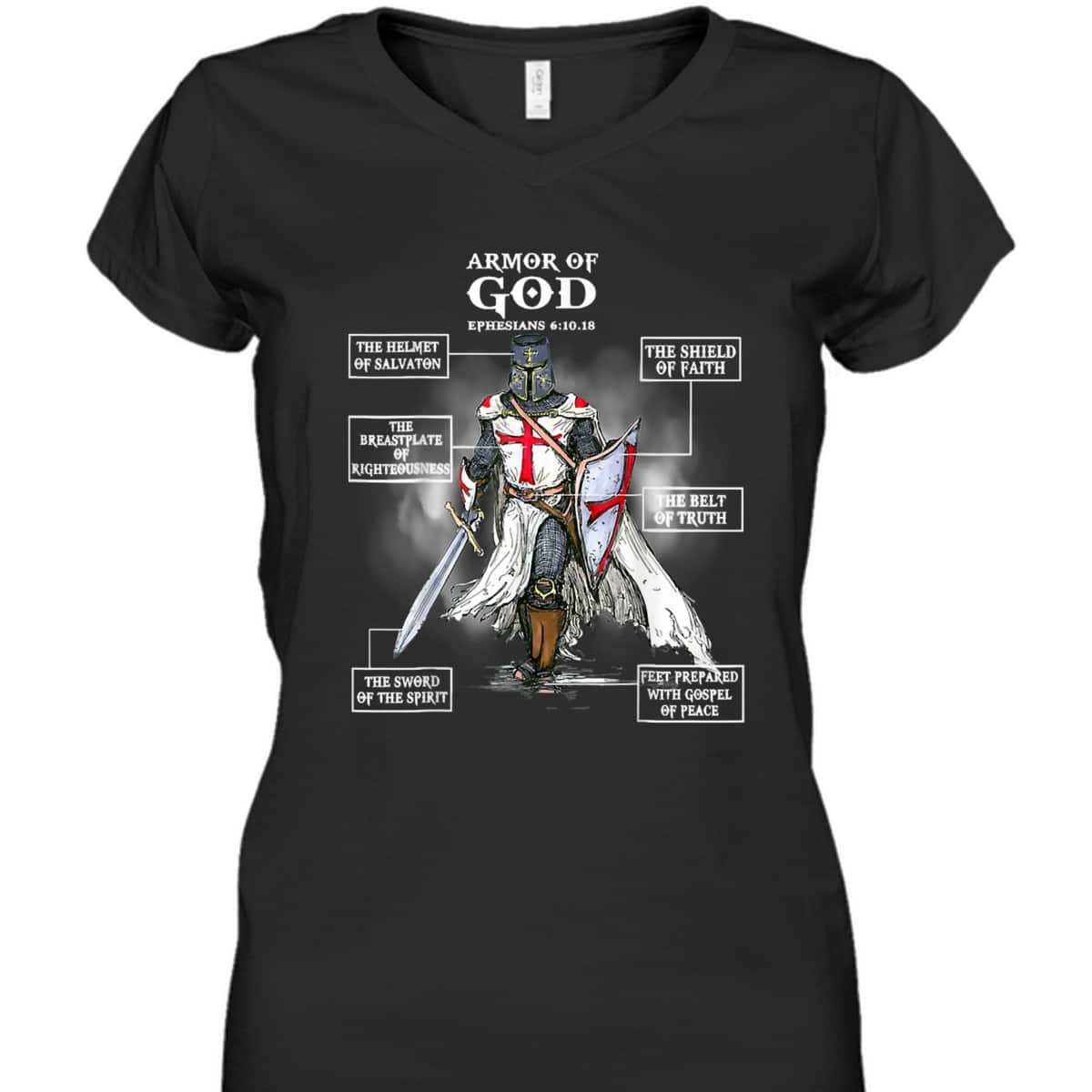 Armor Of God T-Shirt Bible Verse Ephesians 611 Christian Gift Armor Of God T-Shirt Bible Verse Ephesians 611 Christian Gift