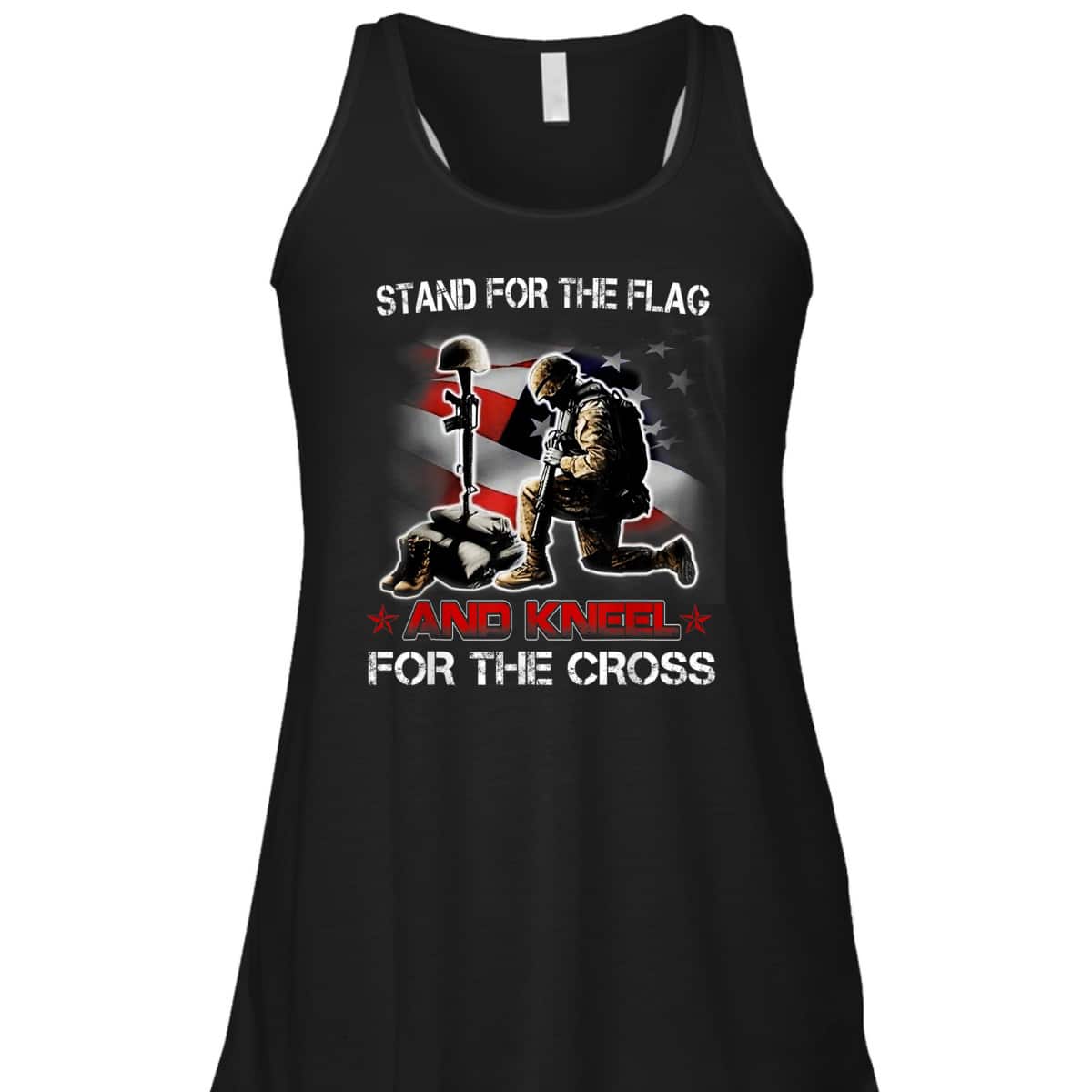 I Stand For The Flag I Kneel At The Cross T-Shirt Veterans Day Independence Day Gift I Stand For The Flag I Kneel At The Cross T-Shirt Veterans Day Independence Day Gift