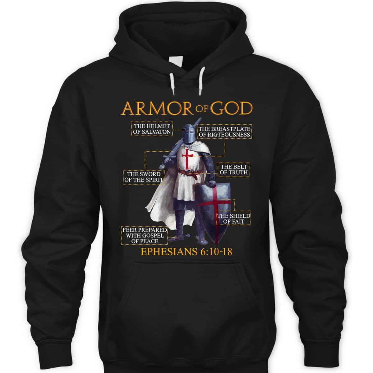 Armor Of God T-Shirt Ephesians Bible Verse Religious Christian Gift Armor Of God T-Shirt Ephesians Bible Verse Religious Christian Gift