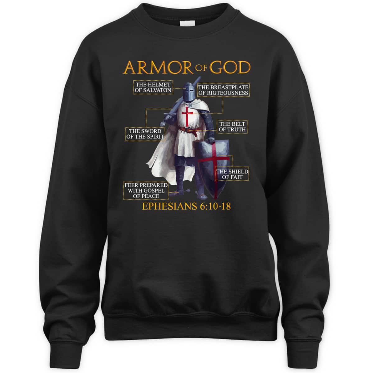 Armor Of God T-Shirt Ephesians Bible Verse Religious Christian Gift Armor Of God T-Shirt Ephesians Bible Verse Religious Christian Gift