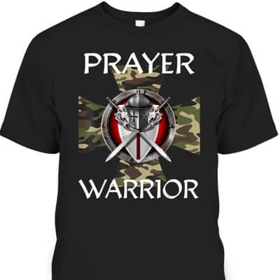 Armor Of God T-Shirt Christian Prayer Warrior Green Camo Christian Cross Religious Gift