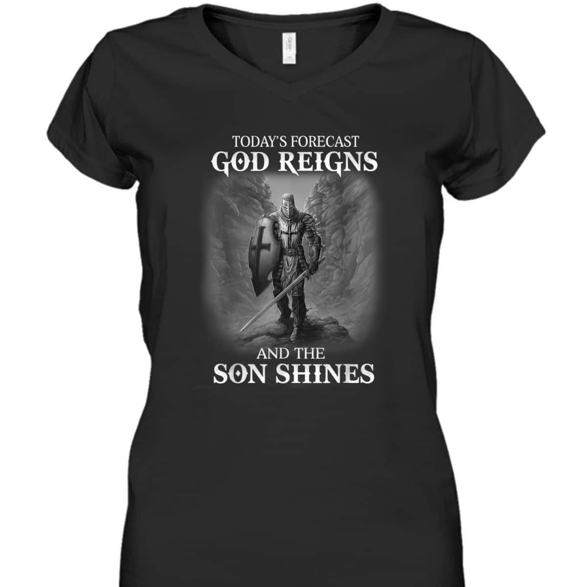 Christian Armor Of God Knight Templar Warrior Of God T-Shirt Reigns The Son Shine Christian Armor Of God Knight Templar Warrior Of God T-Shirt Reigns The Son Shine