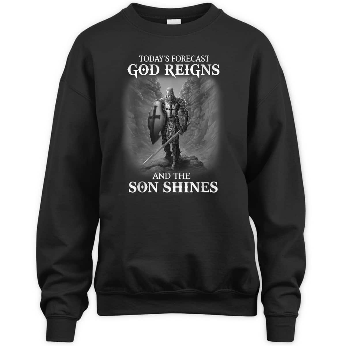 Christian Armor Of God Knight Templar Warrior Of God T-Shirt Reigns The Son Shine Christian Armor Of God Knight Templar Warrior Of God T-Shirt Reigns The Son Shine