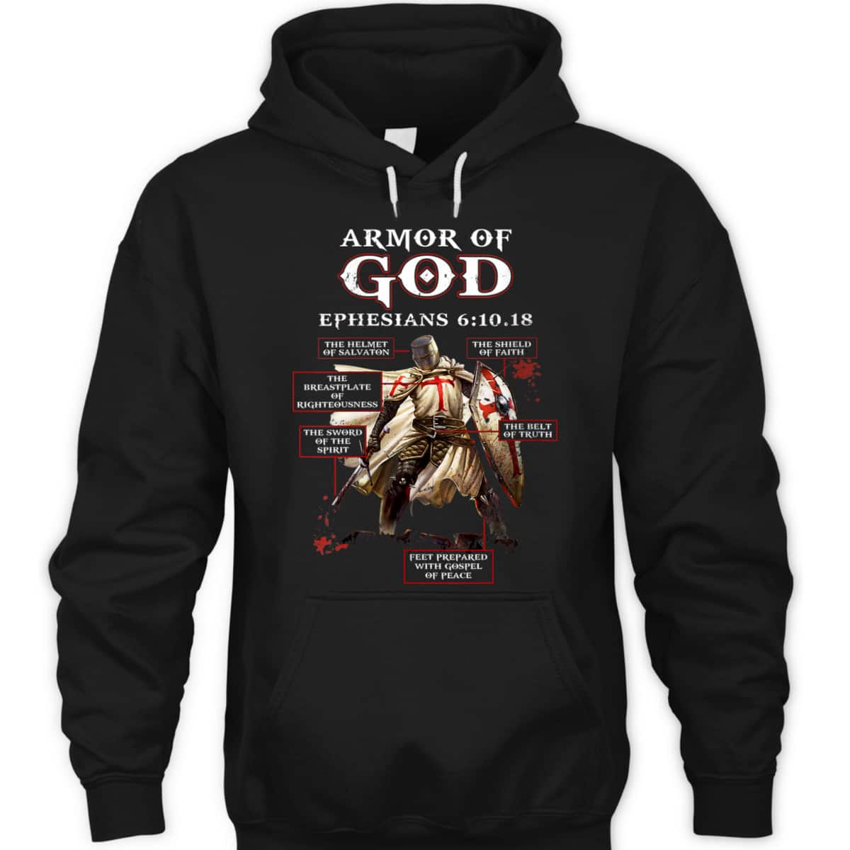 Armor Of God Knight Templar T-Shirt Ephesians 6:10.18 Religious Gift For Any Christian Armor Of God Knight Templar T-Shirt Ephesians 6:10.18 Religious Gift For Any Christian
