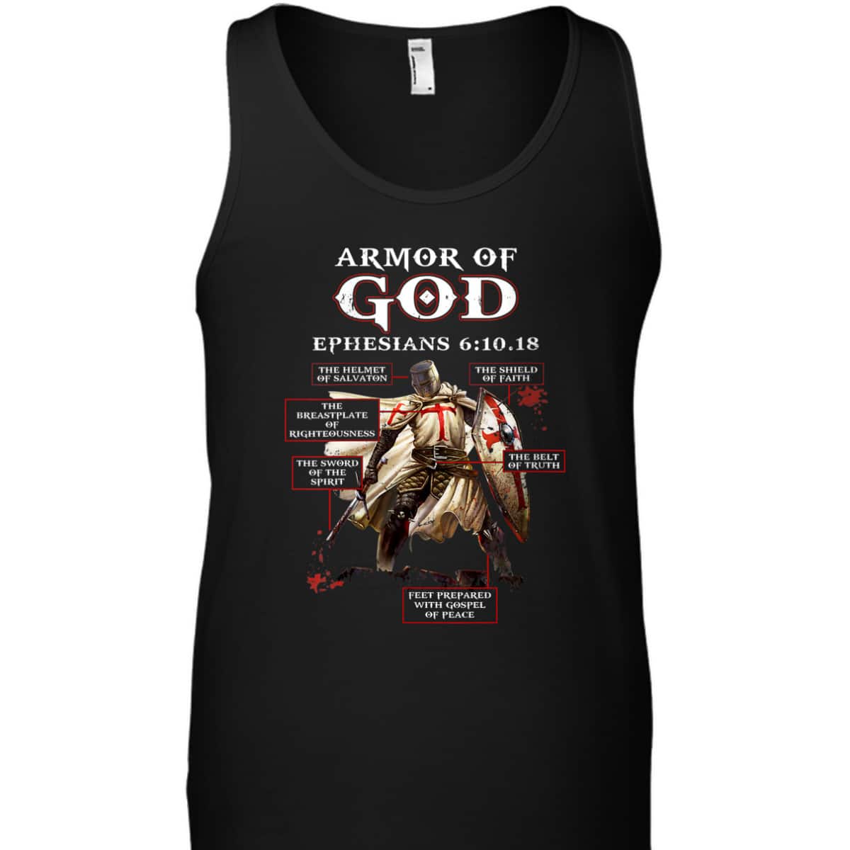 Armor Of God Knight Templar T-Shirt Ephesians 6:10.18 Religious Gift For Any Christian Armor Of God Knight Templar T-Shirt Ephesians 6:10.18 Religious Gift For Any Christian