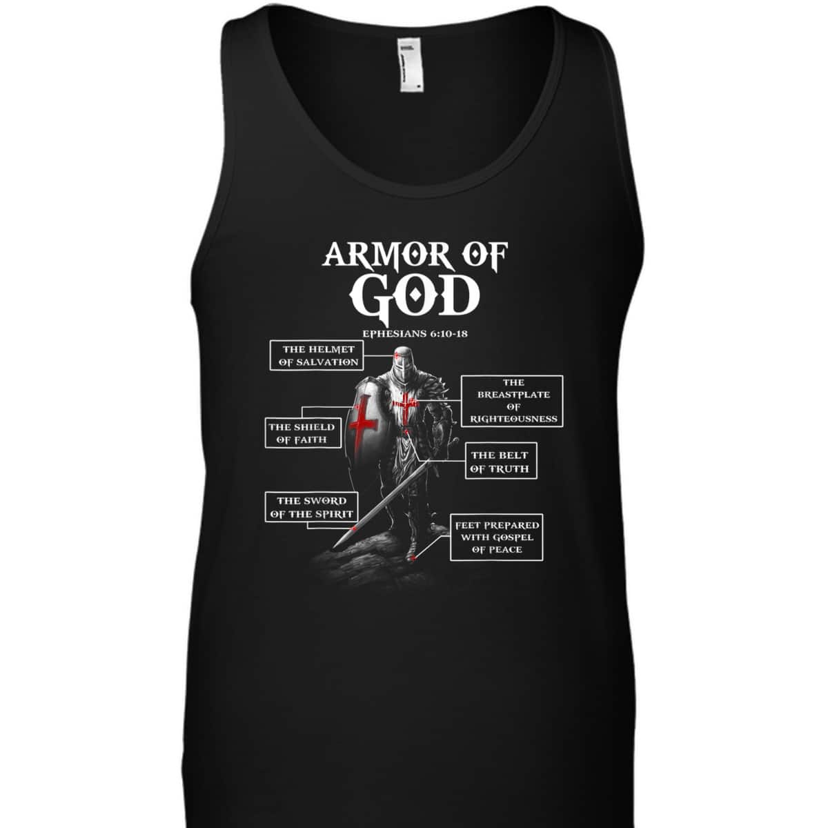 Armor Of God Ephesians 6:10-18 T-Shirt Bible Verse Gift For Religious Christians Armor Of God Ephesians 6:10-18 T-Shirt Bible Verse Gift For Religious Christians
