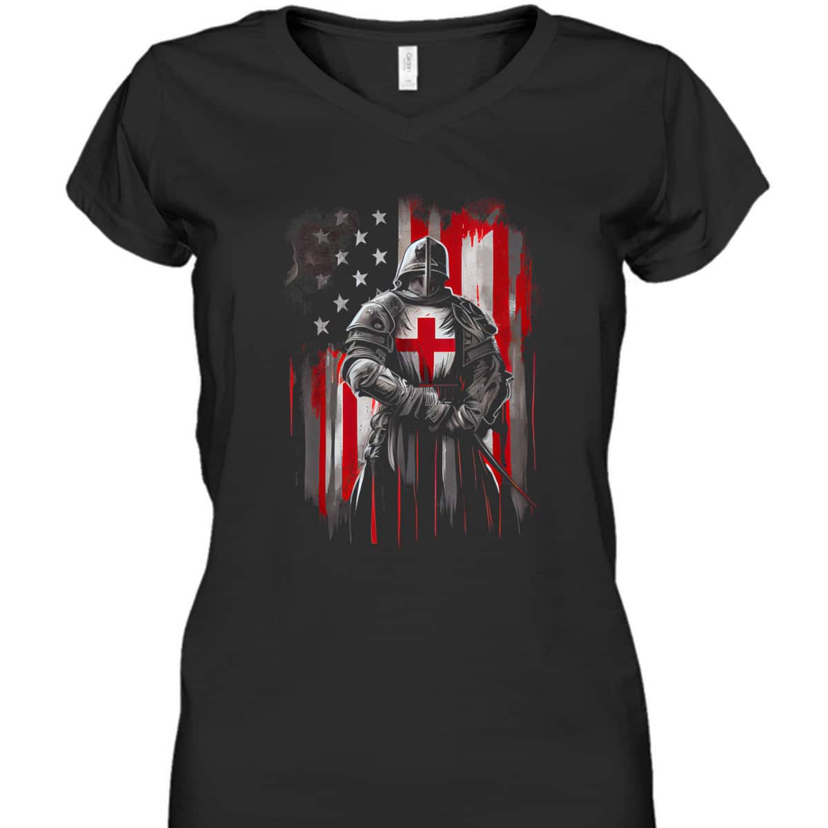 Armor Of God T-Shirt US Flag Knight Templar Independence Day Patriot Christians Gift Armor Of God T-Shirt US Flag Knight Templar Independence Day Patriot Christians Gift