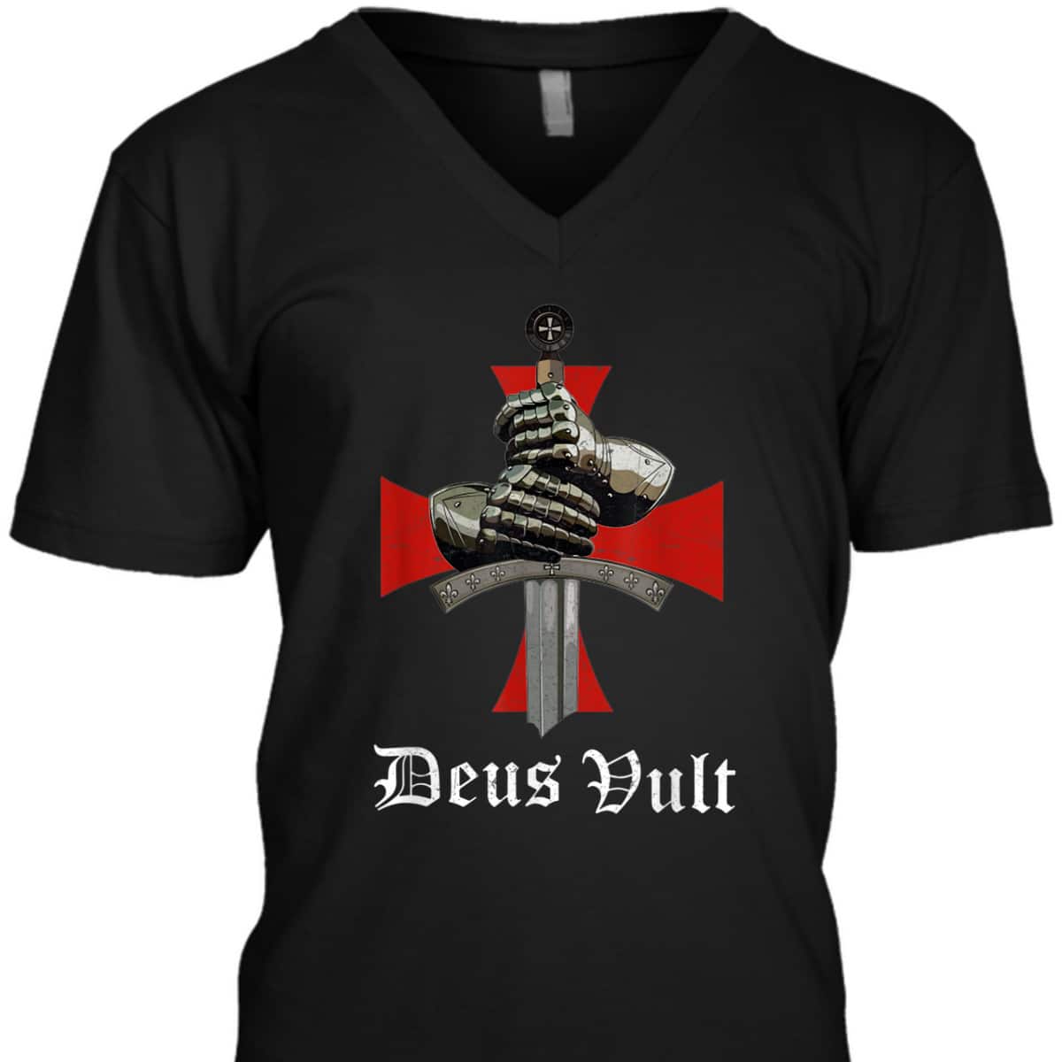 Christian Knight Templar Armor Of God T-Shirt Crusader Sword Armor Deus & Vult Christian Knight Templar Armor Of God T-Shirt Crusader Sword Armor Deus & Vult