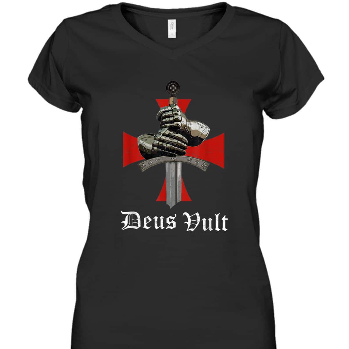 Christian Knight Templar Armor Of God T-Shirt Crusader Sword Armor Deus & Vult Christian Knight Templar Armor Of God T-Shirt Crusader Sword Armor Deus & Vult