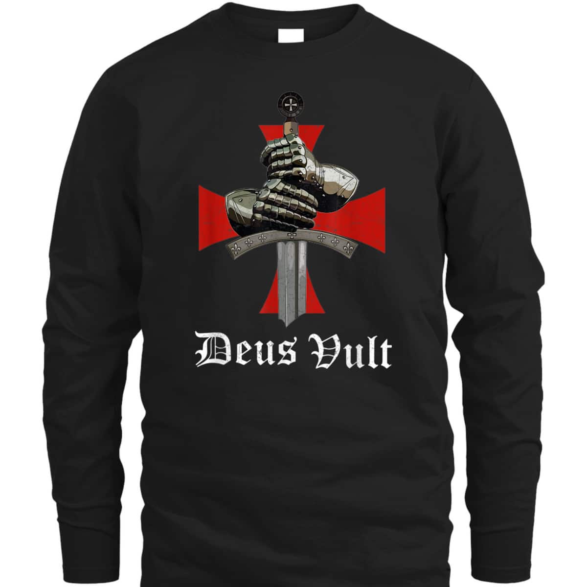 Christian Knight Templar Armor Of God T-Shirt Crusader Sword Armor Deus & Vult Christian Knight Templar Armor Of God T-Shirt Crusader Sword Armor Deus & Vult
