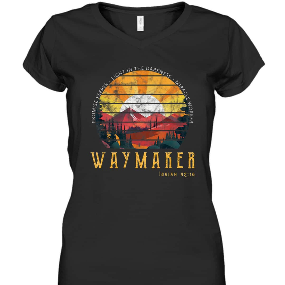 Retro Vintage Waymaker T-Shirt Promise Keeper Miracle Worker Christian Retro Vintage Waymaker T-Shirt Promise Keeper Miracle Worker Christian