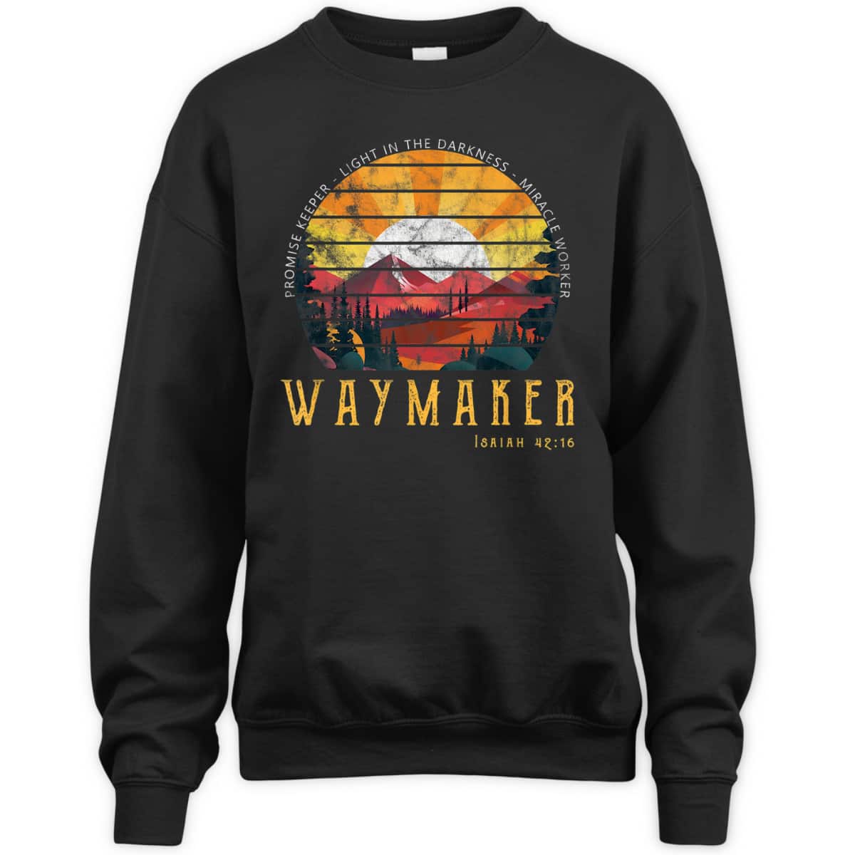 Retro Vintage Waymaker T-Shirt Promise Keeper Miracle Worker Christian Retro Vintage Waymaker T-Shirt Promise Keeper Miracle Worker Christian