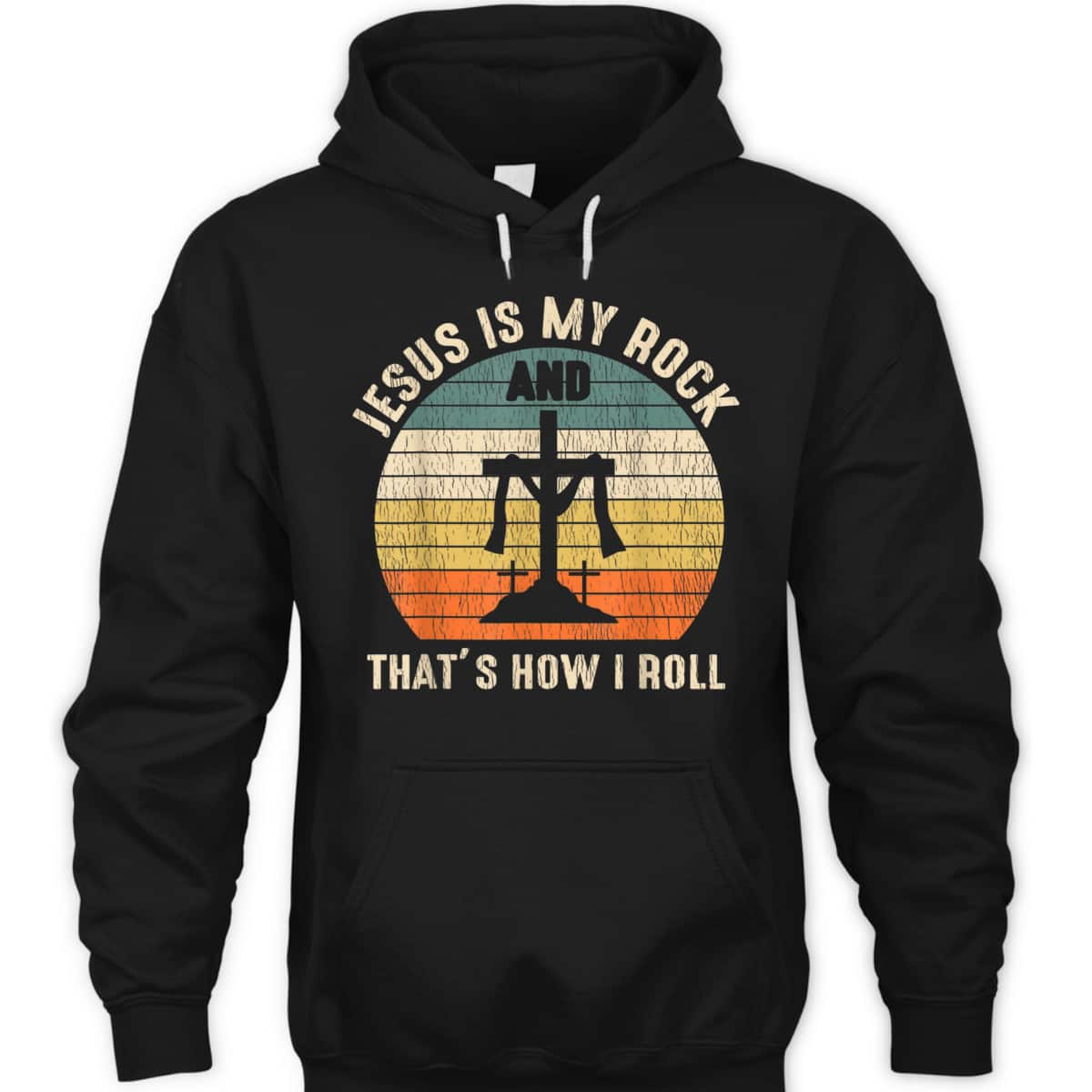 Jesus Is My Rock Jesus Christ Lover Vintage Cross Christian T-Shirt Jesus Is My Rock Jesus Christ Lover Vintage Cross Christian T-Shirt