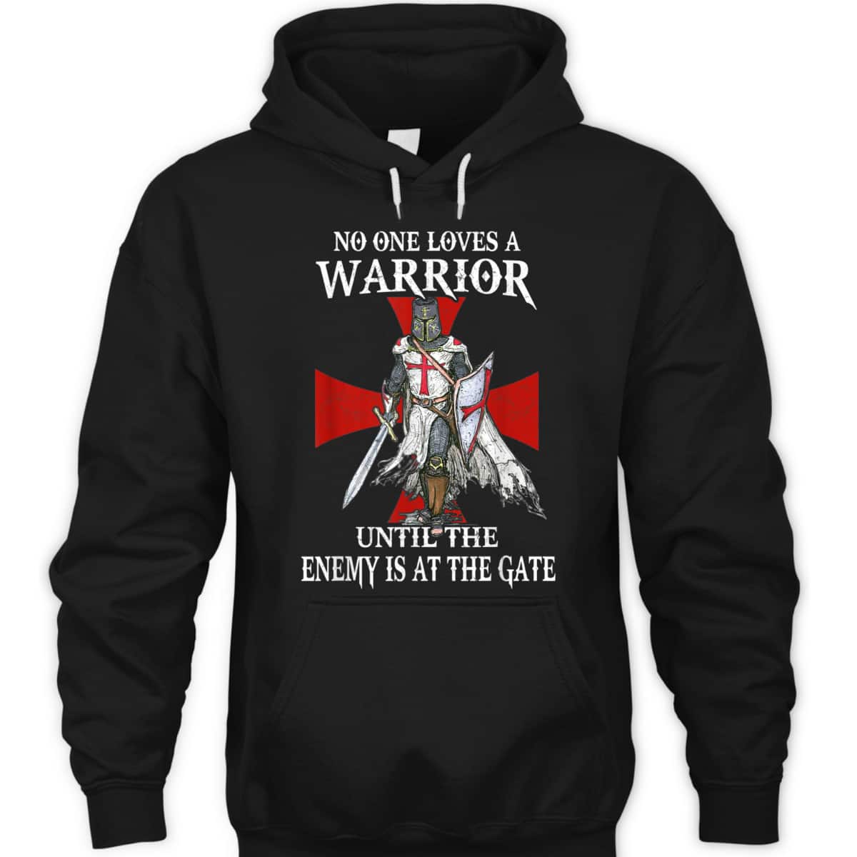 Knight Templar Christian Warrior Until The Enemy At Gate T-Shirt Knight Templar Christian Warrior Until The Enemy At Gate T-Shirt