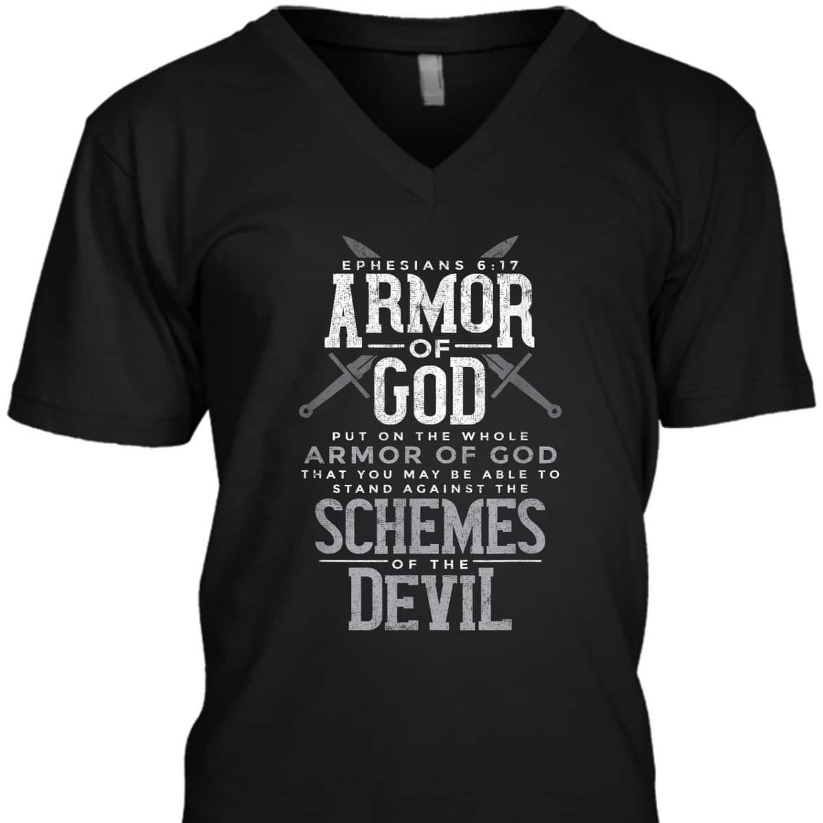 Bible Verse Ephesians 6:17 Armor Of God T-Shirt For Religious Christian Believers Bible Verse Ephesians 6:17 Armor Of God T-Shirt For Religious Christian Believers