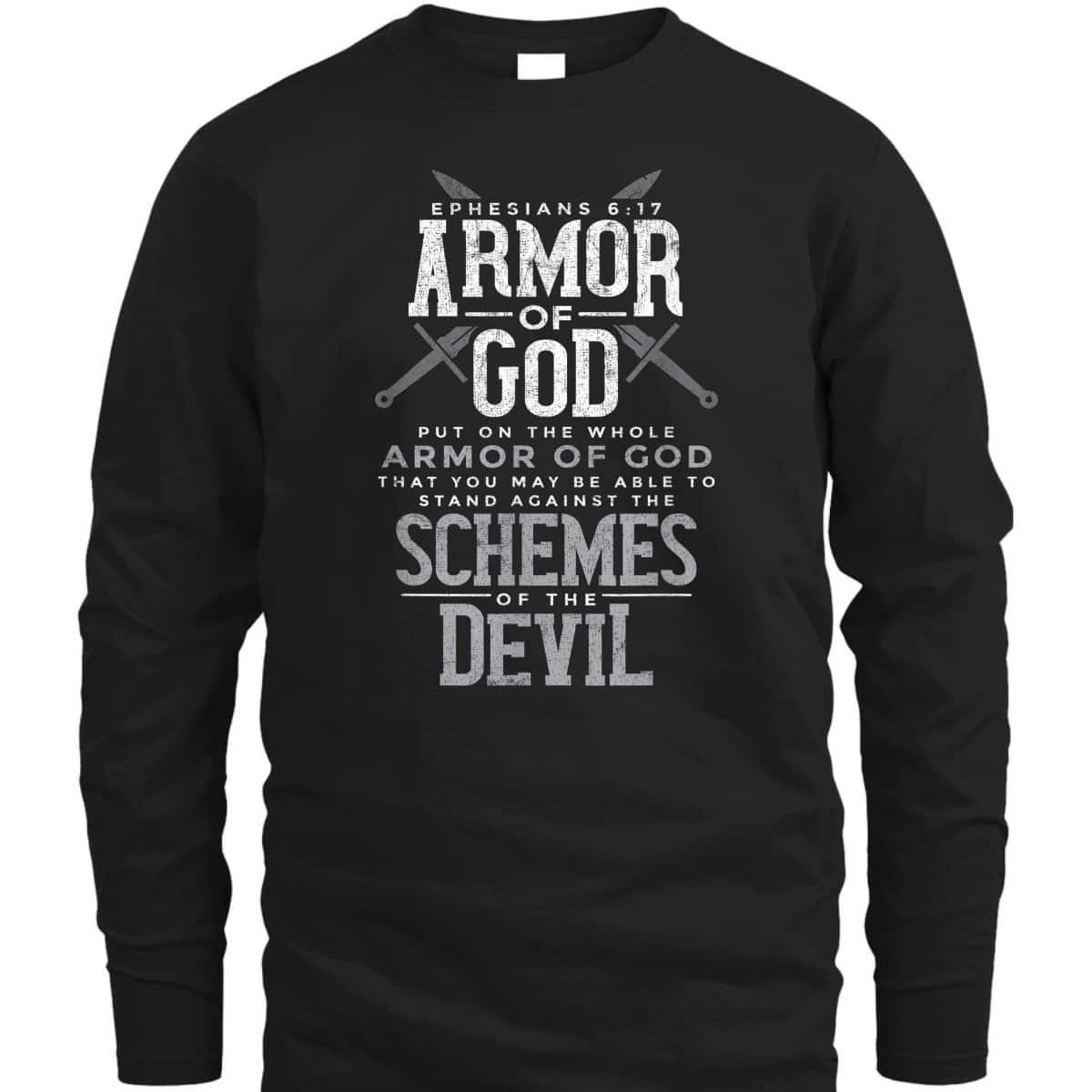 Bible Verse Ephesians 6:17 Armor Of God T-Shirt For Religious Christian Believers Bible Verse Ephesians 6:17 Armor Of God T-Shirt For Religious Christian Believers