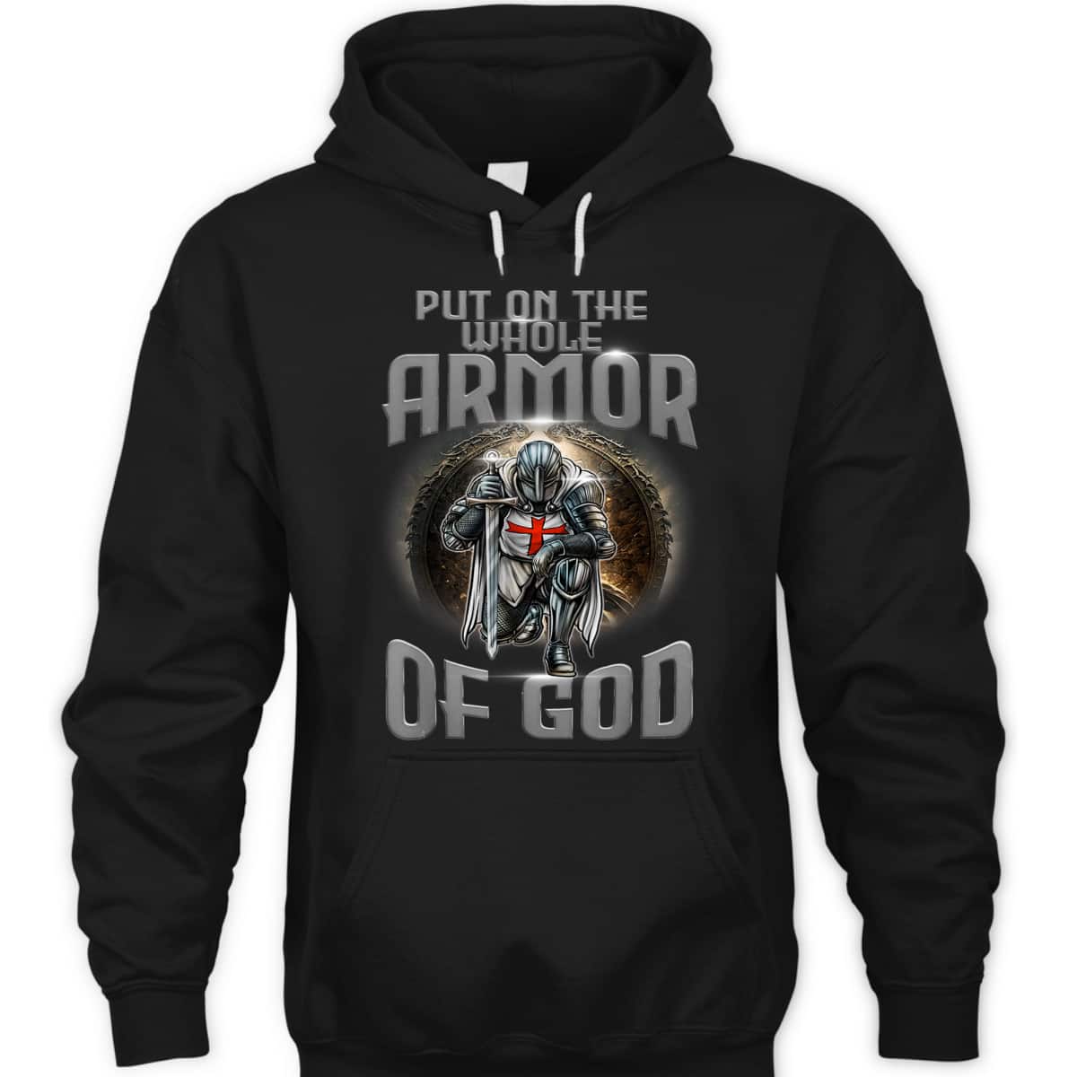 Knight Templar Armor Of God T-Shirt Medieval Kneeling Crusader Knight Templar Armor Of God T-Shirt Medieval Kneeling Crusader