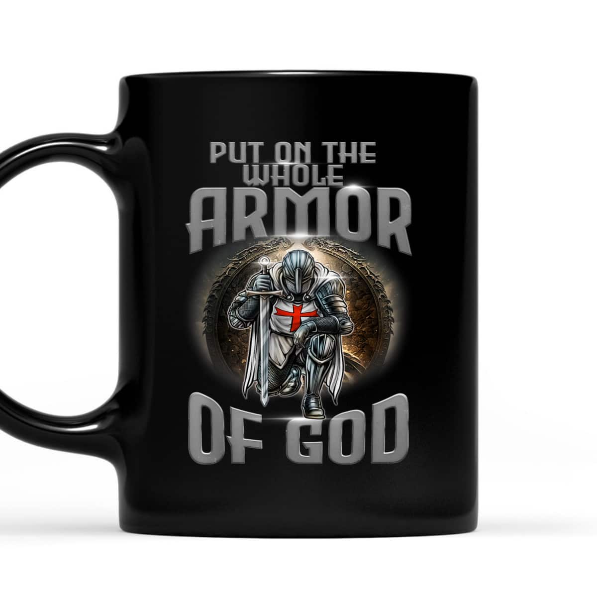 Knight Templar Armor Of God T-Shirt Medieval Kneeling Crusader Knight Templar Armor Of God T-Shirt Medieval Kneeling Crusader