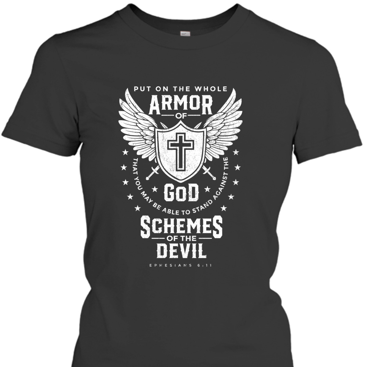 Bible Verse T-Shirt Armor Of God Religious Christian Gift For Believers Bible Verse T-Shirt Armor Of God Religious Christian Gift For Believers