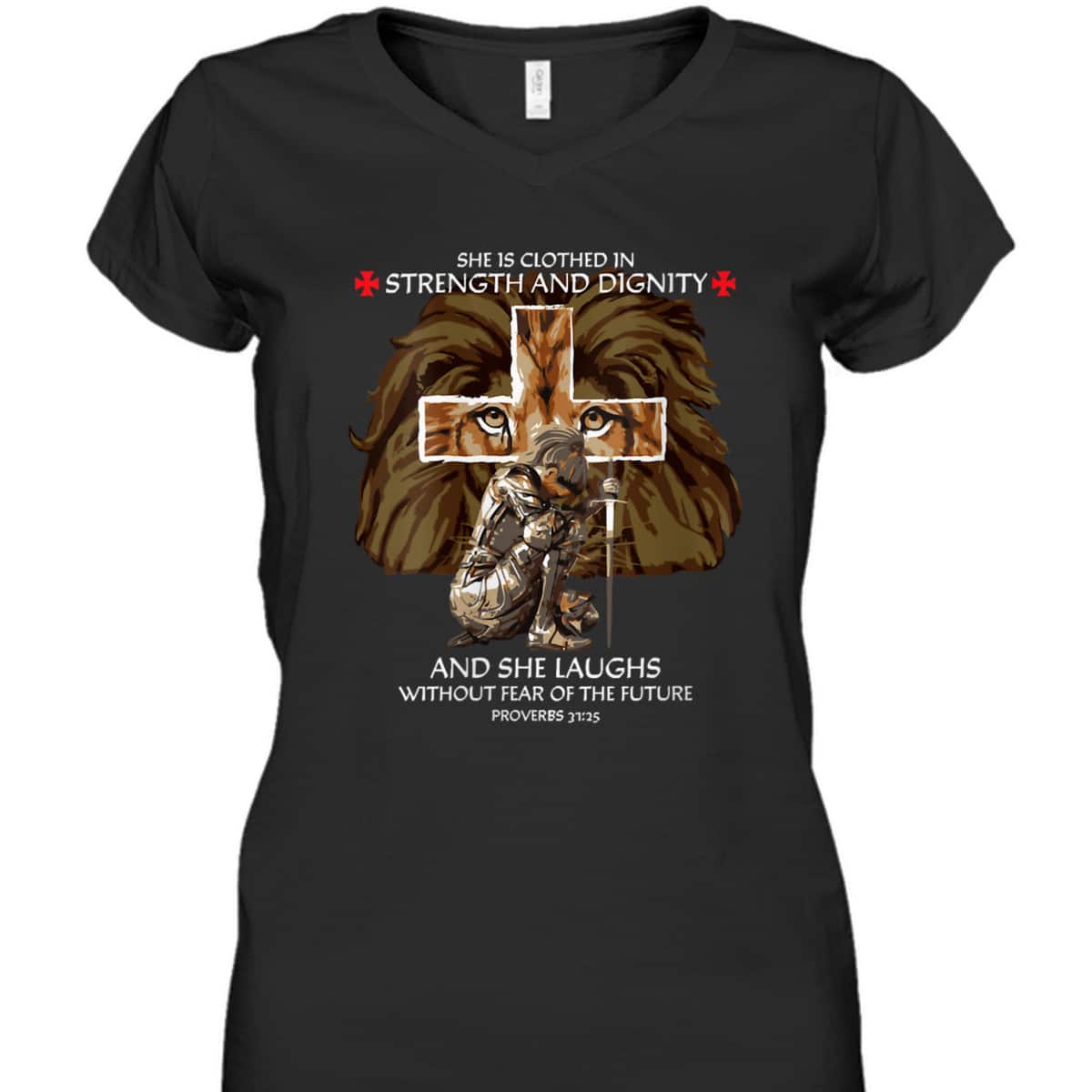 Proverbs 31 Armor Of God T-Shirt She Is Clothed In Strength And Dignity Proverbs 31 Armor Of God T-Shirt She Is Clothed In Strength And Dignity