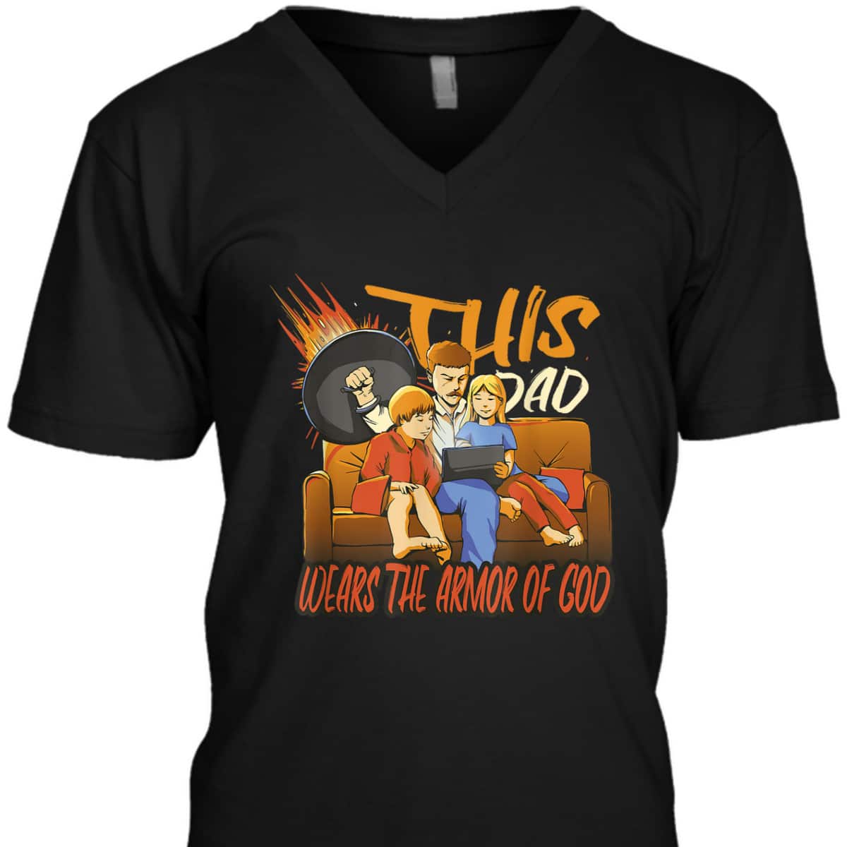 Armor Of God T-Shirt This Dad Wears The Armor Of God Father's Day Gift Armor Of God T-Shirt This Dad Wears The Armor Of God Father's Day Gift