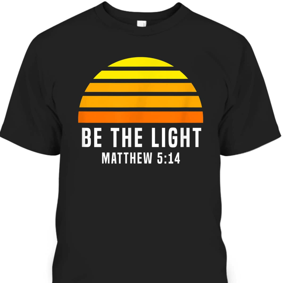 Retro Vintage Christian Be The Light Matthew 514 T-Shirt