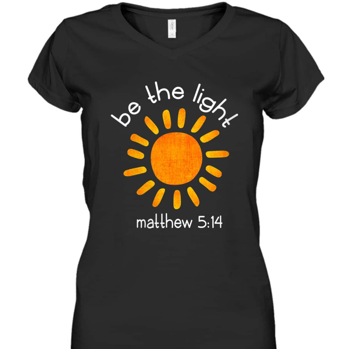 Christian Bible Scripture Quote Be The Light T-Shirt Matthew 5:14 Christian Bible Scripture Quote Be The Light T-Shirt Matthew 5:14