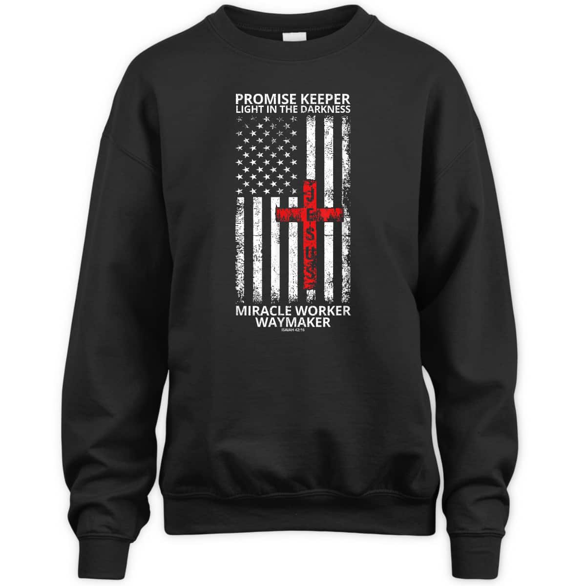 Christian Waymaker T-Shirt Promise Keeper Miracle Worker American Flag Faith In Our Lord Jesus Christian Waymaker T-Shirt Promise Keeper Miracle Worker American Flag Faith In Our Lord Jesus