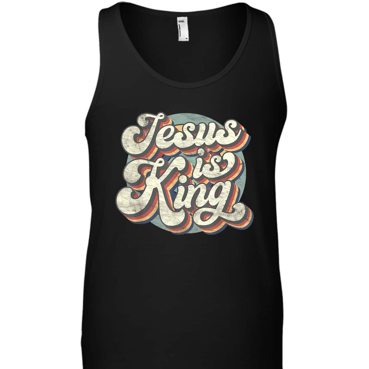 Retro Groovy Jesus Is King T-Shirt Christian Faith Bible Religious Retro Groovy Jesus Is King T-Shirt Christian Faith Bible Religious