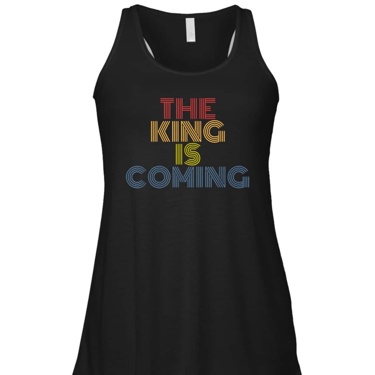 The King Is Coming Retro 70s Vintage Christian Religious T-Shirt The King Is Coming Retro 70s Vintage Christian Religious T-Shirt