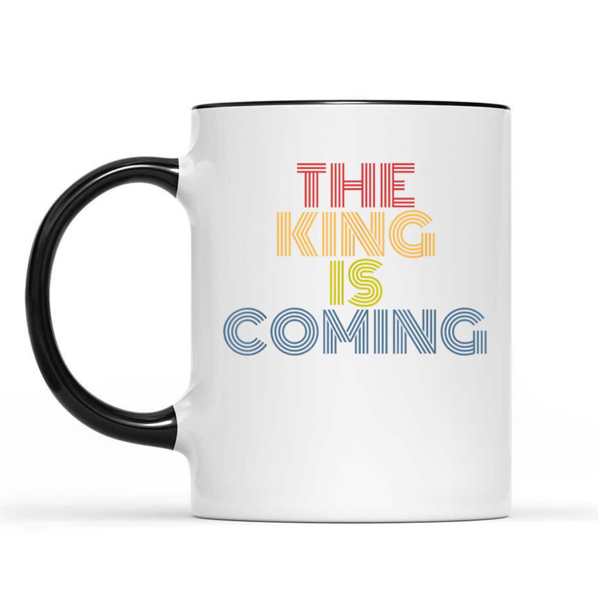 The King Is Coming Retro 70s Vintage Christian Religious T-Shirt The King Is Coming Retro 70s Vintage Christian Religious T-Shirt