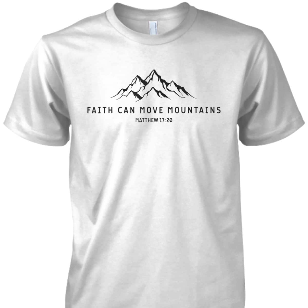 Vintage Faith Can Move Mountains Christian Religious T-Shirt Vintage Faith Can Move Mountains Christian Religious T-Shirt