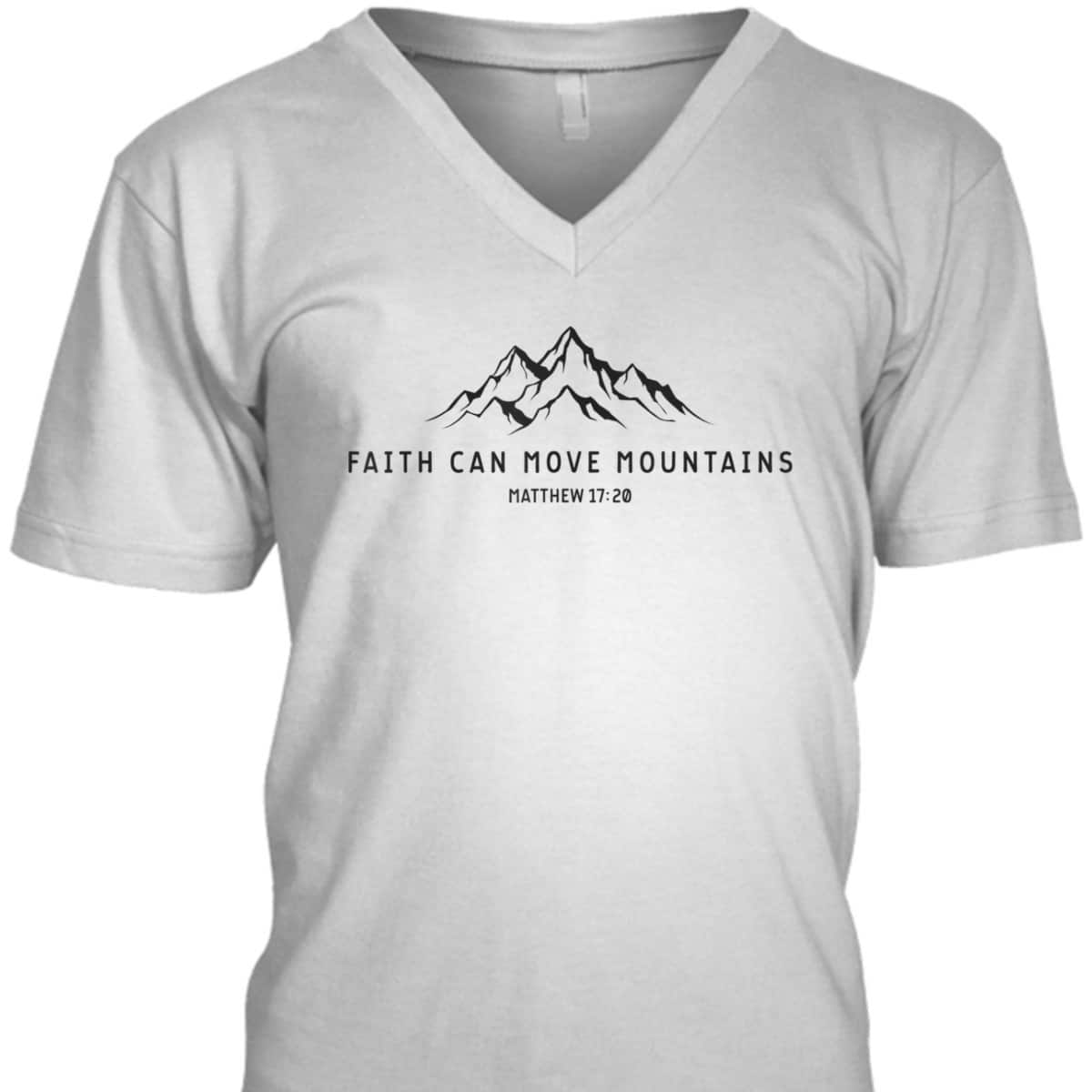 Vintage Faith Can Move Mountains Christian Religious T-Shirt Vintage Faith Can Move Mountains Christian Religious T-Shirt