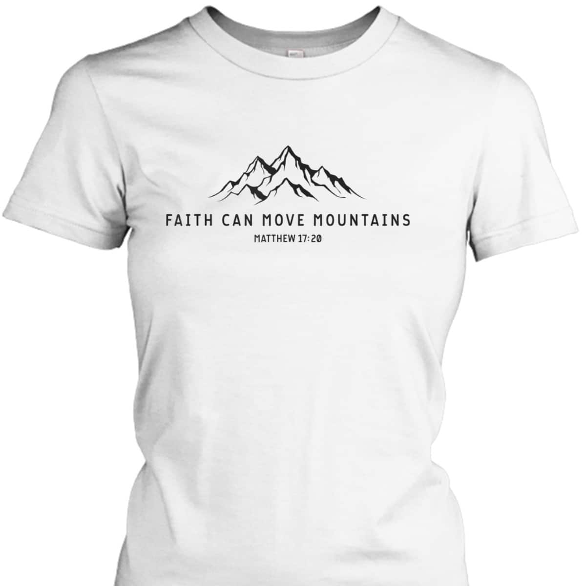 Vintage Faith Can Move Mountains Christian Religious T-Shirt Vintage Faith Can Move Mountains Christian Religious T-Shirt