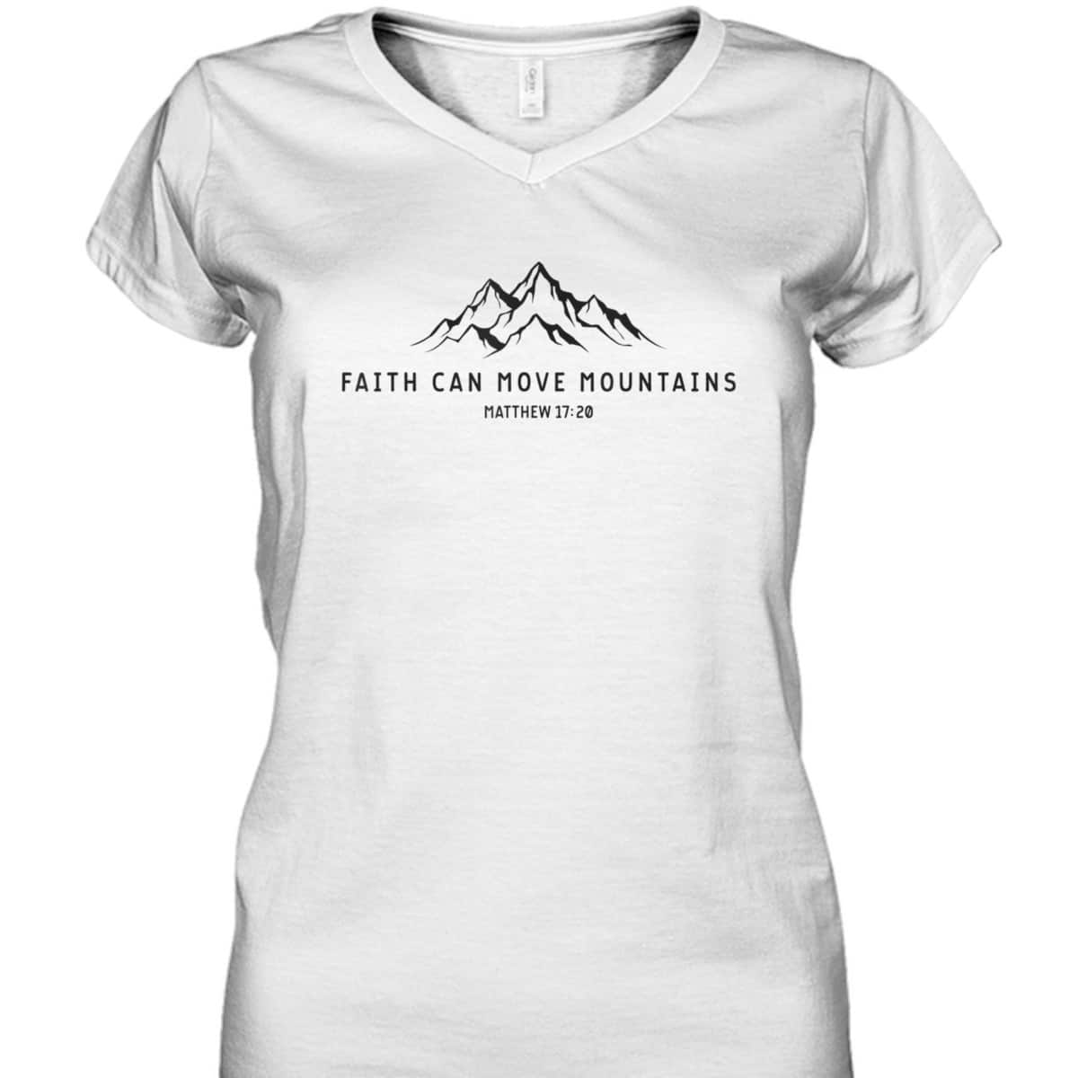 Vintage Faith Can Move Mountains Christian Religious T-Shirt Vintage Faith Can Move Mountains Christian Religious T-Shirt