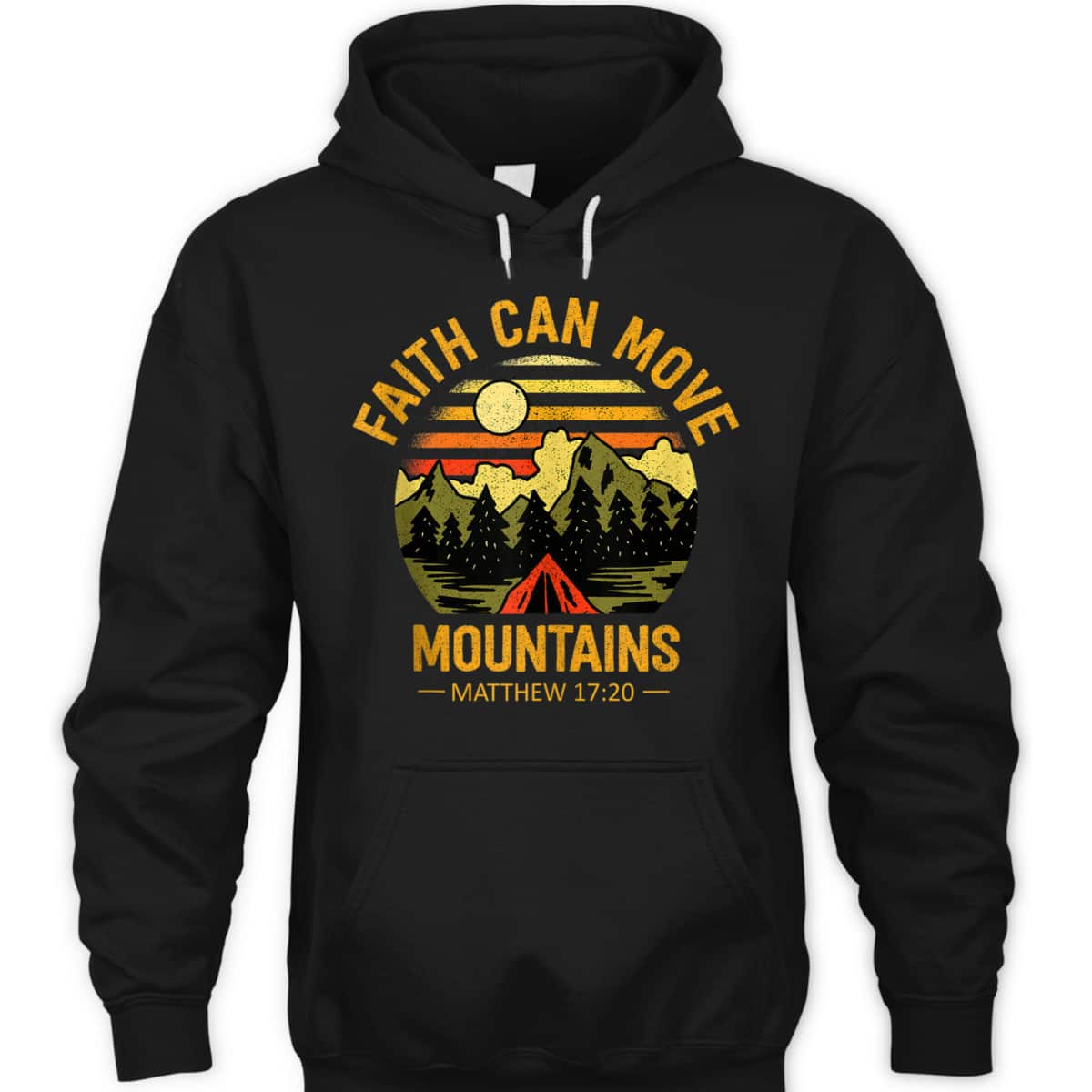Christian Retro Faith Can Move Mountains T-Shirt Jesus Christ Saying Matthew 17:20 Bible Verse Gift Christian Retro Faith Can Move Mountains T-Shirt Jesus Christ Saying Matthew 17:20 Bible Verse Gift