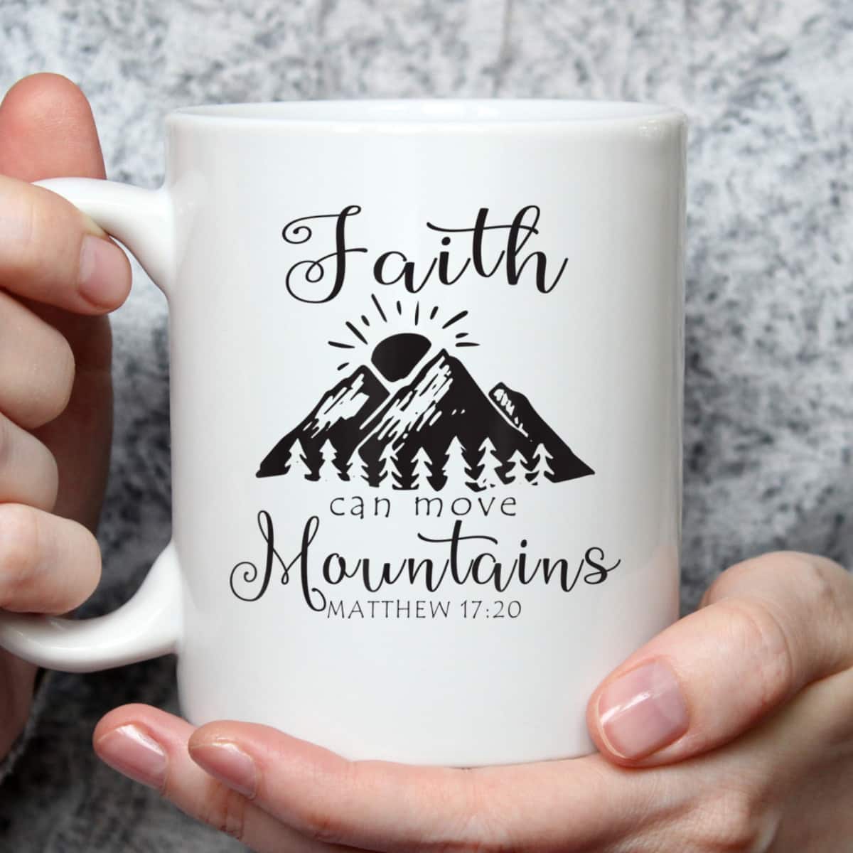 Christian Faith Can Move Mountains T-Shirt Jesus Bible Verse Prayer Gift Christian Faith Can Move Mountains T-Shirt Jesus Bible Verse Prayer Gift