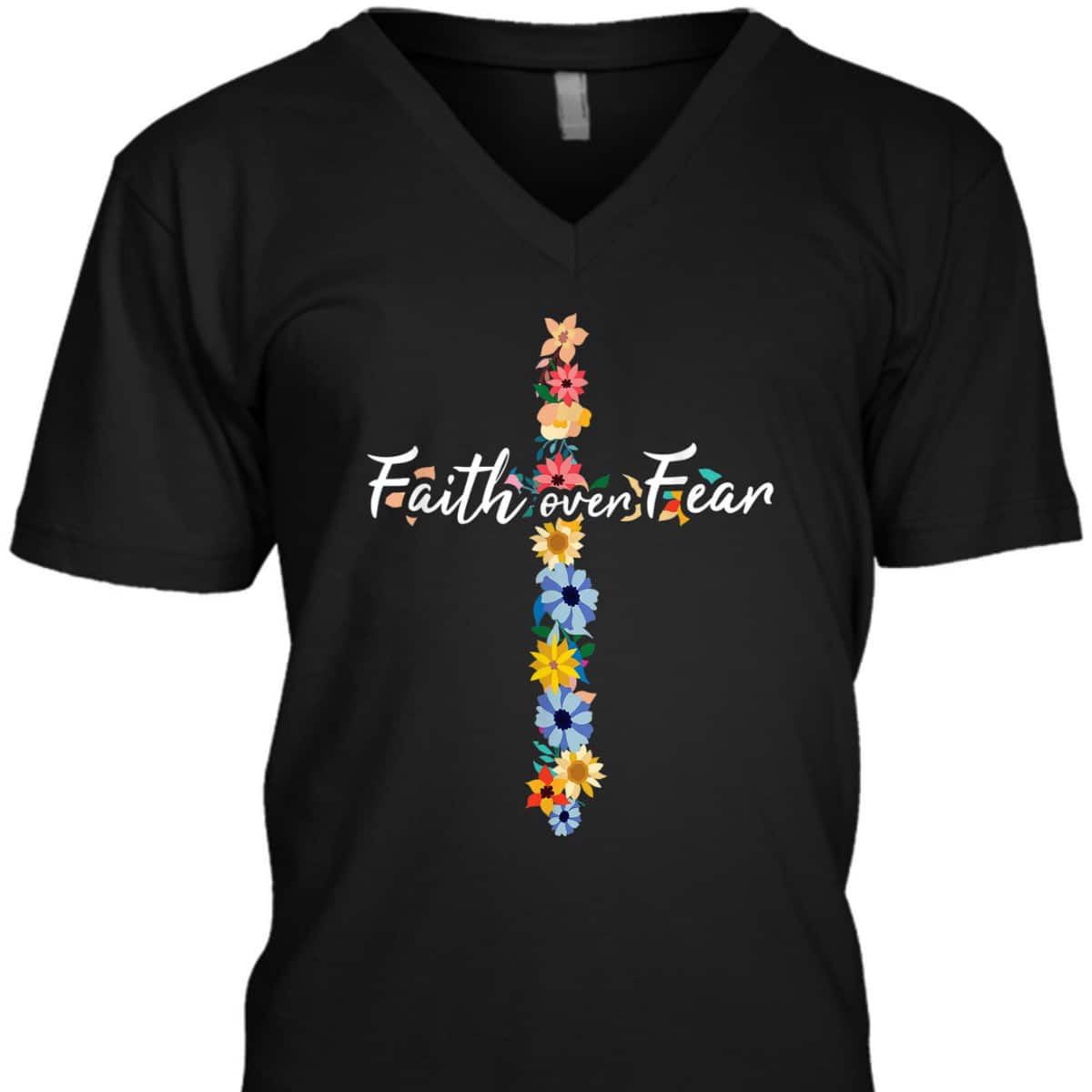 Prayer Bible Verse Religious Jesus Faith Over Fear T-Shirt Prayer Bible Verse Religious Jesus Faith Over Fear T-Shirt