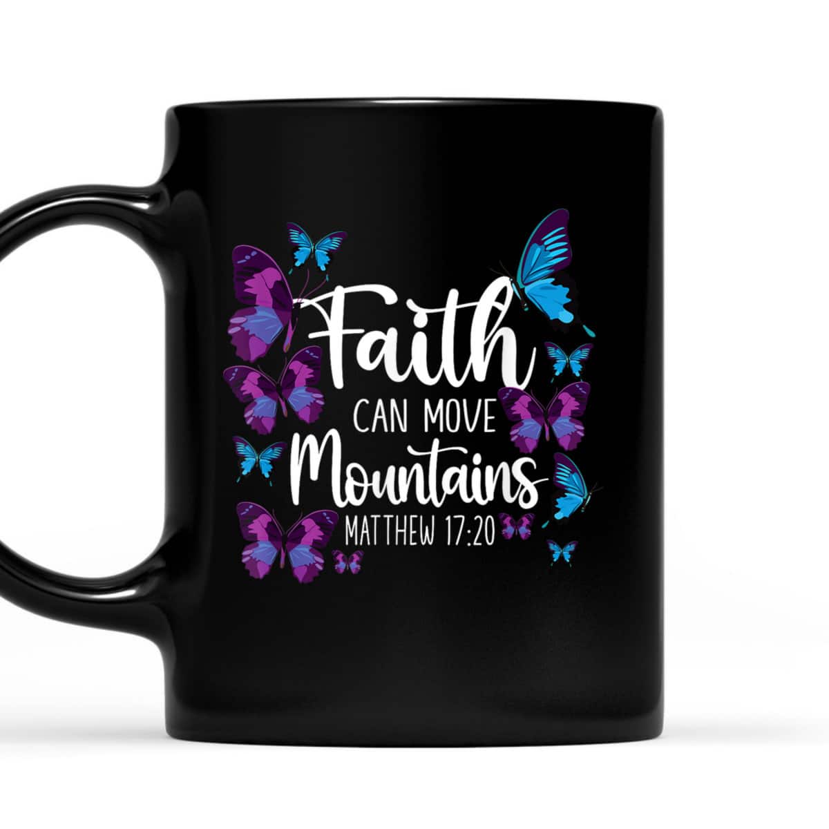 Christian Bible Verse Quote Butterfly Matthew 1720 T-Shirt Christian Bible Verse Quote Butterfly Matthew 1720 T-Shirt