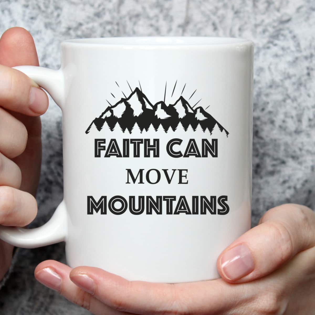 Christian Faith Can Move Mountains T-Shirt Christianity Inspiration Gift Christian Faith Can Move Mountains T-Shirt Christianity Inspiration Gift