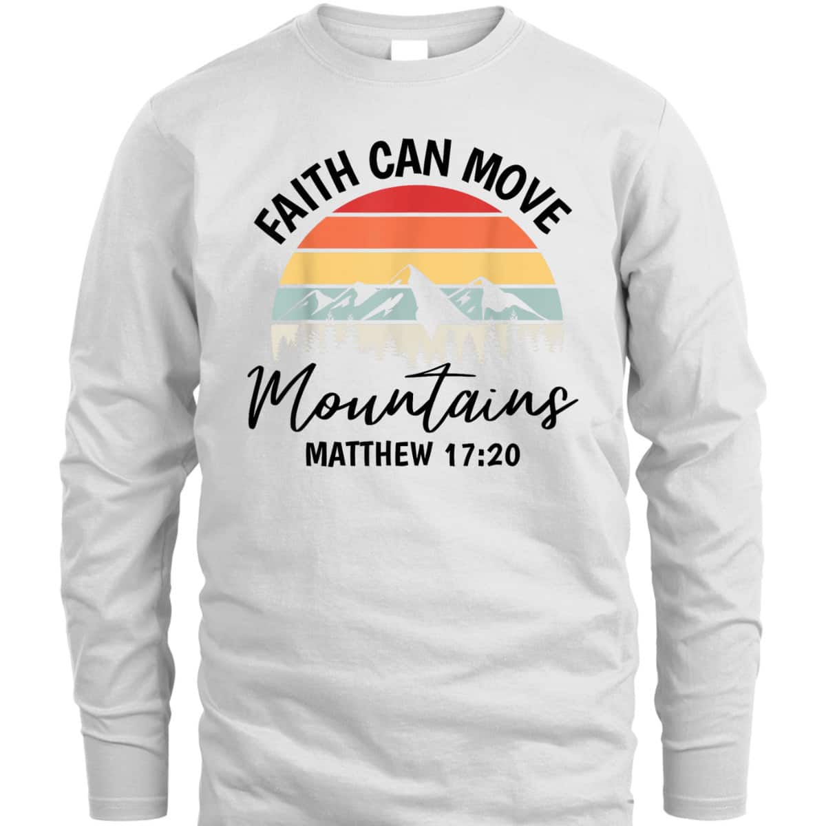 Vintage Faith Can Move Mountains Matthew 1720 T-Shirt Bible Verse Christian Gift Vintage Faith Can Move Mountains Matthew 1720 T-Shirt Bible Verse Christian Gift