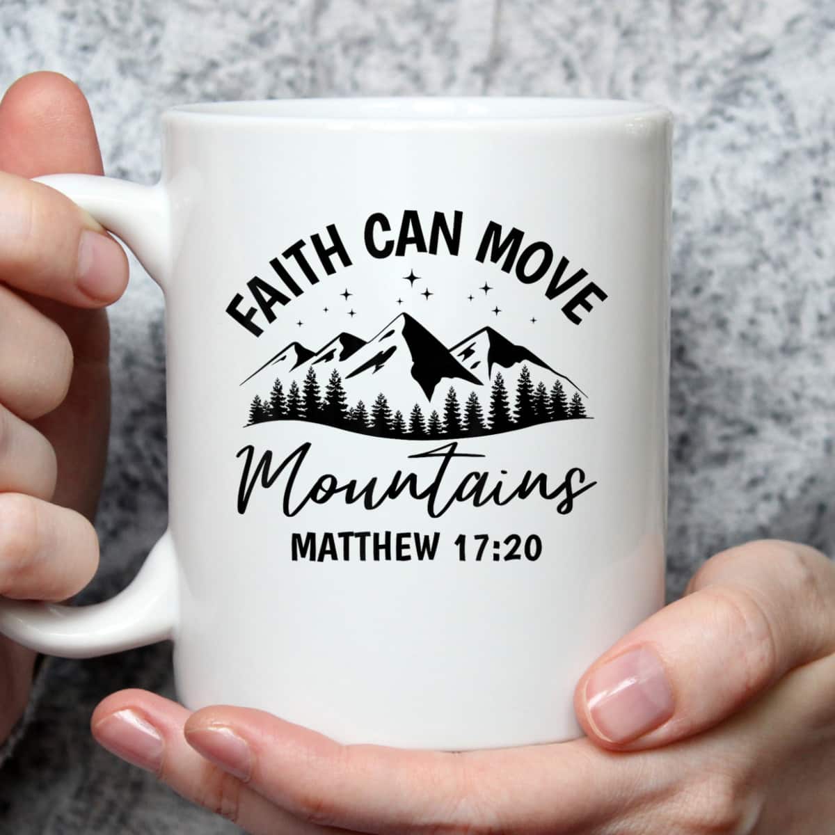 Bible Verse Faith Can Move Mountains Matthew 1720 T-Shirt Christian Believers Gift Bible Verse Faith Can Move Mountains Matthew 1720 T-Shirt Christian Believers Gift