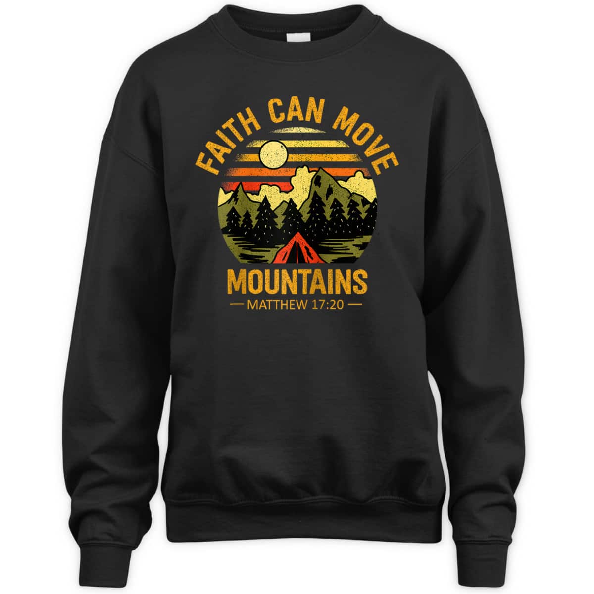 Faith Can Move Mountains T-Shirt Christian Jesus Christ Bible Verse Gift Faith Can Move Mountains T-Shirt Christian Jesus Christ Bible Verse Gift