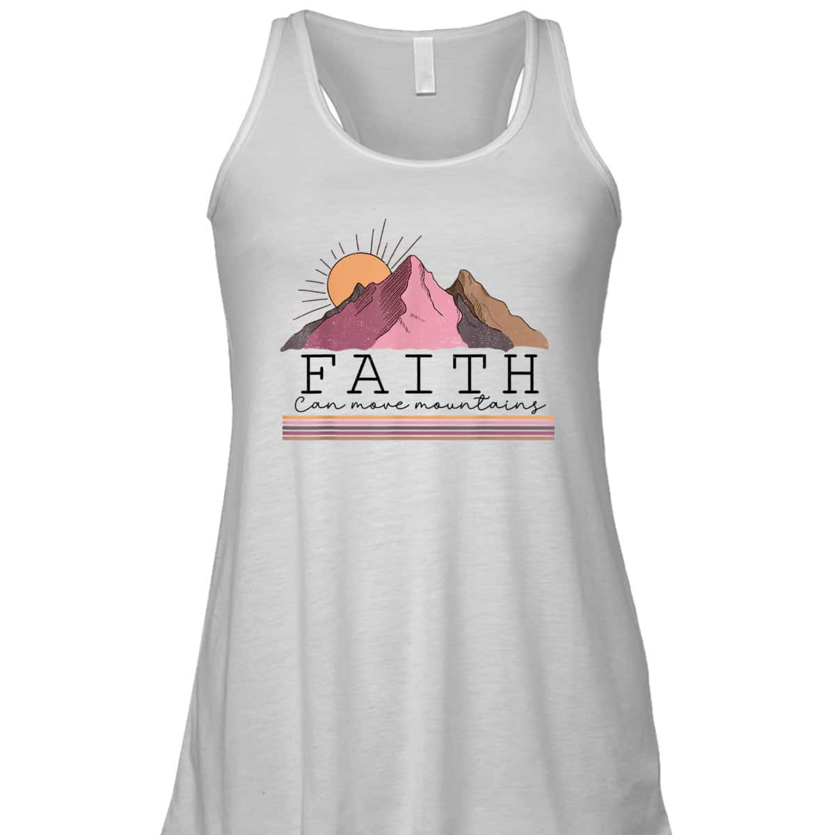 Faith Can Move Mountains Retro Christian Bible Verse Jesus T-Shirt Faith Can Move Mountains Retro Christian Bible Verse Jesus T-Shirt