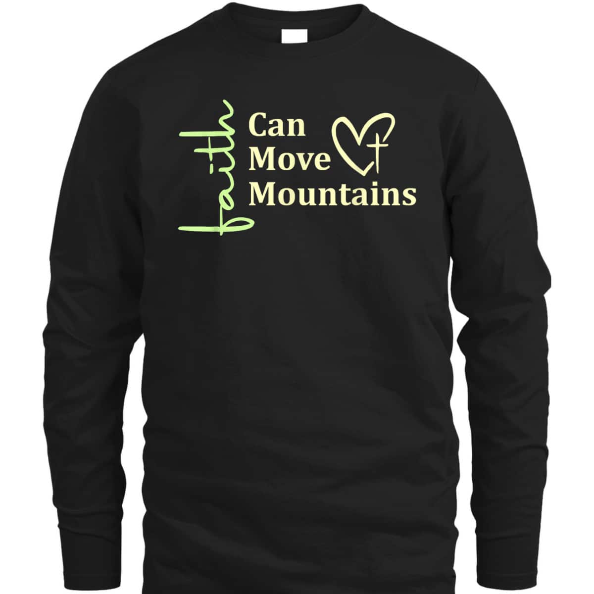 Faith Can Move Mountains T-Shirt Christian Bible Verse Gift Faith Can Move Mountains T-Shirt Christian Bible Verse Gift