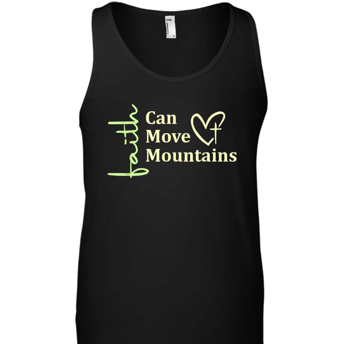 Faith Can Move Mountains T-Shirt Christian Bible Verse Gift Faith Can Move Mountains T-Shirt Christian Bible Verse Gift