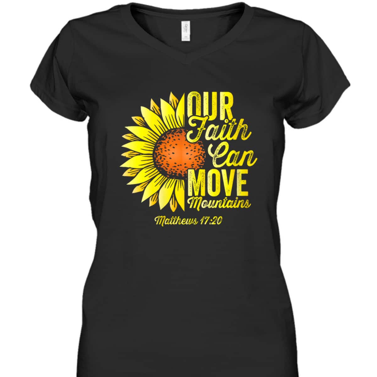 Faith Can Move Mountains Bible Verse Christians Religious T-Shirt Faith Can Move Mountains Bible Verse Christians Religious T-Shirt