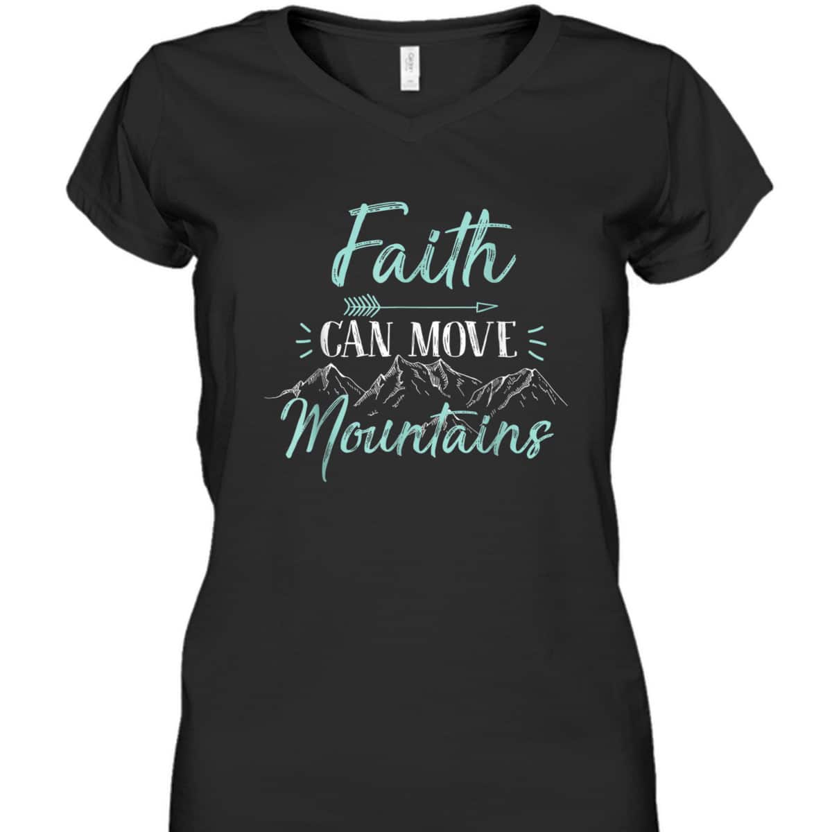 Bible Verse Faith Can Move Mountains T-Shirt Christian Religious Gift Bible Verse Faith Can Move Mountains T-Shirt Christian Religious Gift